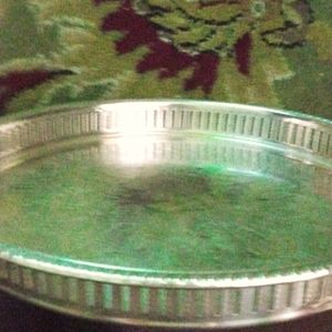 Vintage silver serving tray